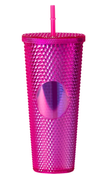 Pink Crystal Studded Tumbler 700ml 