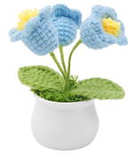 Crochet Blue Tulips
