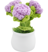 Crochet Purple Roses