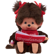Monchhichi Girl Reading Plush