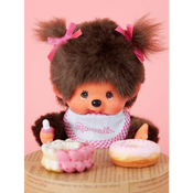 Monchhichi Girl Classic Pink Plush Doll