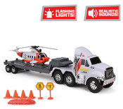 Mighty Fleet Titans Flatbed Truck with Helicopter