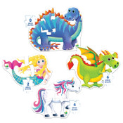 My First Puzzle Sets 4-In-A-Box Puzzles - Fantasy Friends