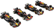 Bburago 1:43 F1 Red Bull Racing 4PK Max Verstappen Four Times World Champion Set