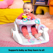 Bright Starts Learn-to-Sit 2-Position Floor Seat - Purple Paradise