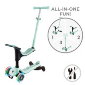 Globber Go Up Sporty Lights 360 - Mint/ Pistachio