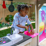 Kidkraft Barbie Seaside Wooden Outdoor Playhouse