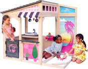 Kidkraft Barbie Seaside Wooden Outdoor Playhouse