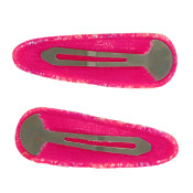 Pink Poppy Rainbow Chunky Glitter Snap Clips