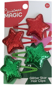 Glitter Star Hair Clips