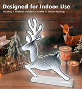Radiant Reindeer Deluxe LED Display Ornament