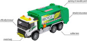 Majorette Volvo FMX Truck Garbage Collector
