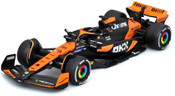 Bburago 1:43 2024 McLaren MCL38 Team 2-Pack Diecast Model Cars (Black/Orange)