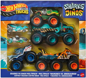 Hot Wheels Monster Trucks Sharks vs Dinos Multipack