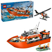 LEGO City Coast Guard Rescue Boat & Helicopter 60504