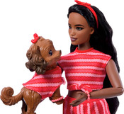 Barbie Twinning Looks Stripes Doll & Dog