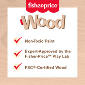 Fisher-Price Wooden Balance Tree Preschool Stacking Activity Toy