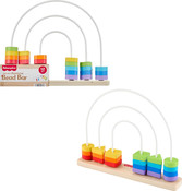 Fisher-Price Wooden Rainbow Bead Bar