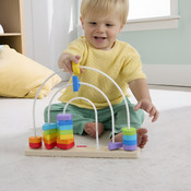 Fisher-Price Wooden Rainbow Bead Bar