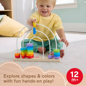 Fisher-Price Wooden Rainbow Bead Bar