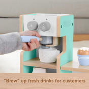 Fisher-Price Wood Pretend Play Coffee Shop & Toy Register