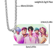 K-pop Demon Hunters - Saja Boys Tag Necklace 