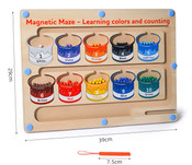 Wonder Co Grow - Colours & Counting Magnetic Maze