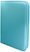 Ultra Pro Vivid 4-Pocket Zippered Pro-Binder - Light Blue
