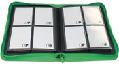 Ultra Pro Vivid 4-Pocket Zippered Pro-Binder - Green