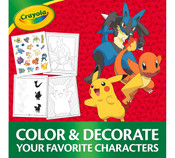 Crayola Pokemon Colour and Sticker Activity Set with Markers