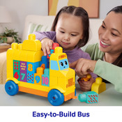 MEGA BLOKS First Builders Build & Count Bus (45 Pieces)