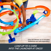 Hot Wheels Stunt Tracks Rapid Launch Cyclone Track Set