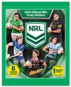 2026 NRL Official Footy Stickers Select Pack