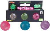 Smoosho's Super Squeeze Glow in the Dark Mini Balls Set