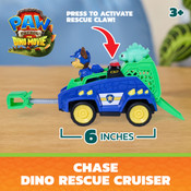 Paw Patrol The Dino Movie - Dino Vehicle Chase with Dinosaur Figure