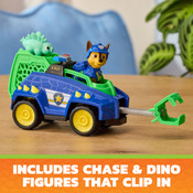 Paw Patrol The Dino Movie - Dino Vehicle Chase with Dinosaur Figure