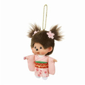 Monchhichi - Cherry Blossom Keychain