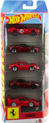Hot Wheels Rosso 5 Pack