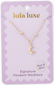 Lola Luxe - Gold Shimmer Moon Necklace