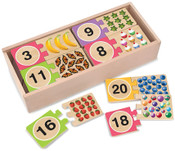 Melissa & Doug - Numbers Wooden Puzzle Cards