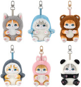 Mofusand Kiramekko Fluffy Kittens Vinyl Keychain Blind Box