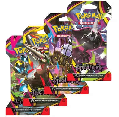 Pokemon TCG Mega Evolutions 5 Pitch Black Sleeved Booster