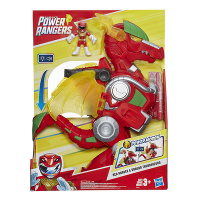 Playskool Heroes Power Rangers Red Ranger And Dragon Thunderzord | E5865