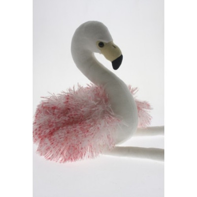 22Cm White Flamingo Plush
