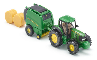 Siku John Deere Tractor With Round Baler | SI1665
