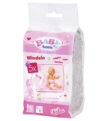 Baby Born Nappies 5Pk