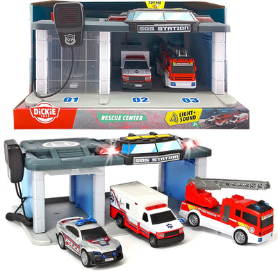 Rescue Center Light and Sound Police Fire Ambulance Rescue Center Light and Sound Police Fire Ambulance