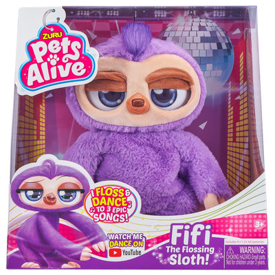 Zuru Pets Alive Fifi Flossing Sloth