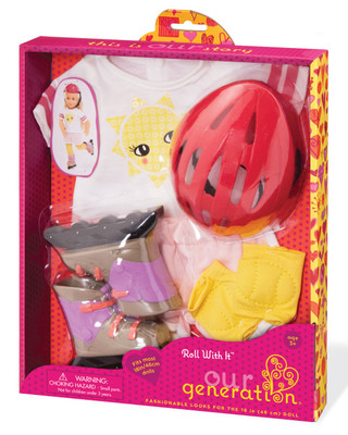 Our Generation Rollerblades & Outfit - Roll With It