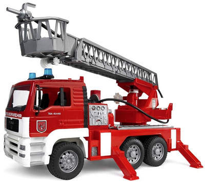 Bruder 1:16 TGA Fire Engine with Water Pump, and Light & Sound Module
